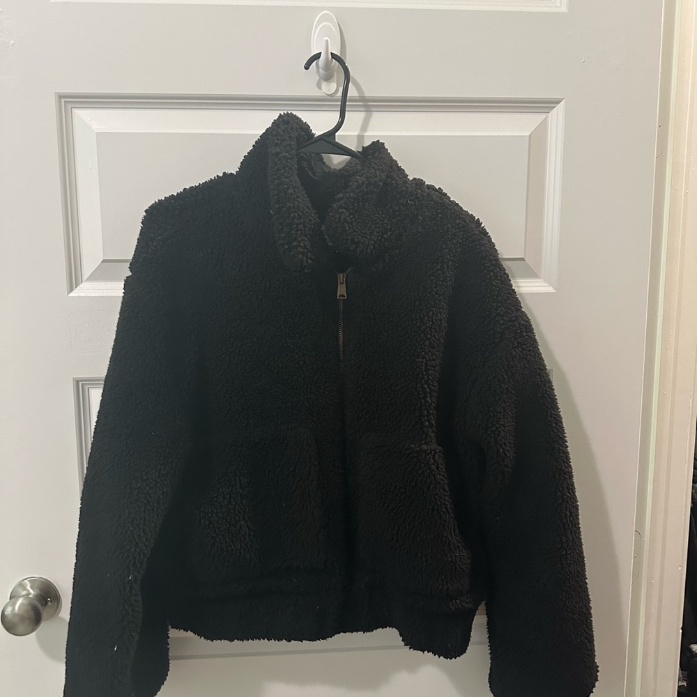 Cozy Black Kids Jacket